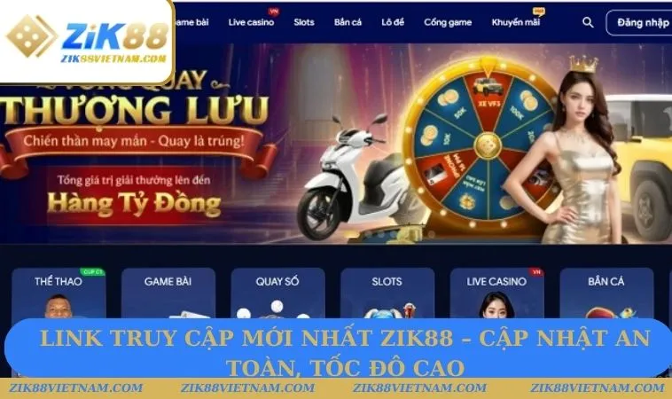 Hệ thống luôn cập nhật link truy cập mới và an toàn