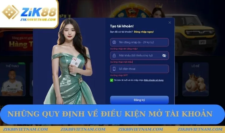 Những quy định về điều kiện mở tài khoản