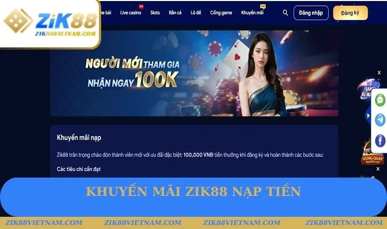 Tân thủ nhận ngay 100k Tân thủ nhận ngay 100k