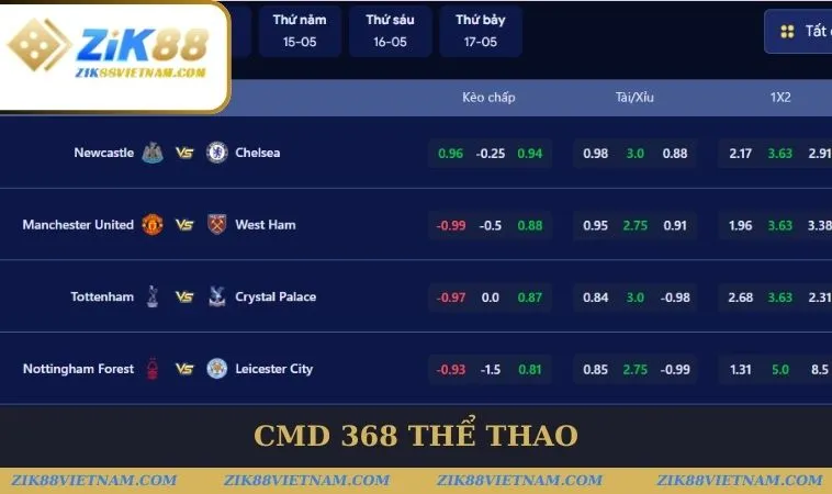 CMD 368 thể thao cực Hot
